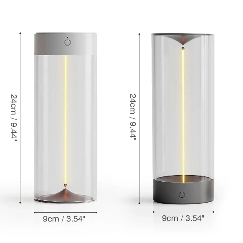 Magnetic LED Cylinder Lamp – Rechargeable Touch Dimming Ambient Light