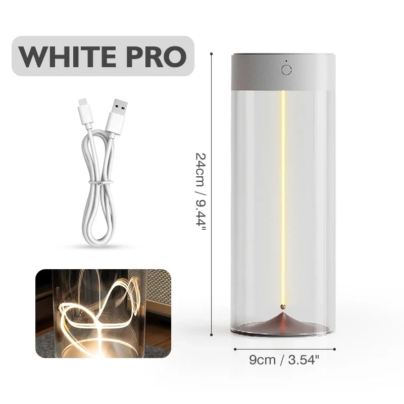 Magnetic LED Cylinder Lamp – Rechargeable Touch Dimming Ambient Light