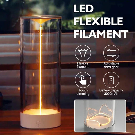 Magnetic LED Cylinder Lamp – Rechargeable Touch Dimming Ambient Light